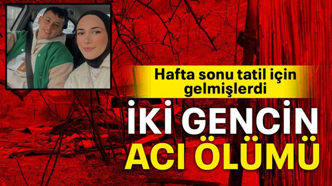 İki gencin acı ölümü